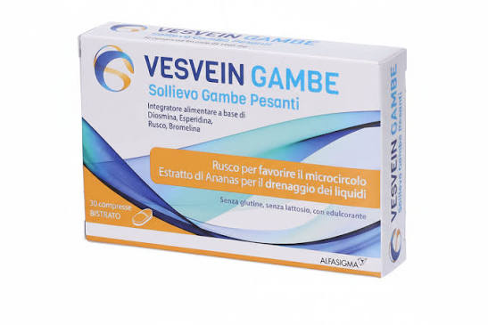 VESVEIN GAMBE SOLLIEVO GAMBE PESANTI 30 COMPRESSE BISTRATO