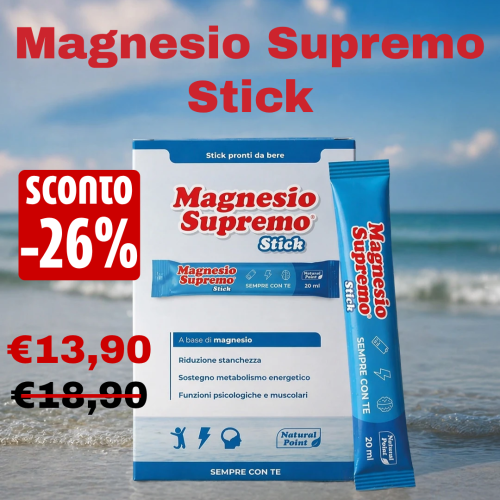 🚨 Promo Magnesio Supremo! Fino al 30 settembre trovi in offerta speciale tre referenze imperdibili: ✨Donna: per il benessere e l'equilibrio al femminile. ✨Regolarità Intestinale: per un aiuto mirato alla digestione. ✨Stick: pratici da portare sempre con te.