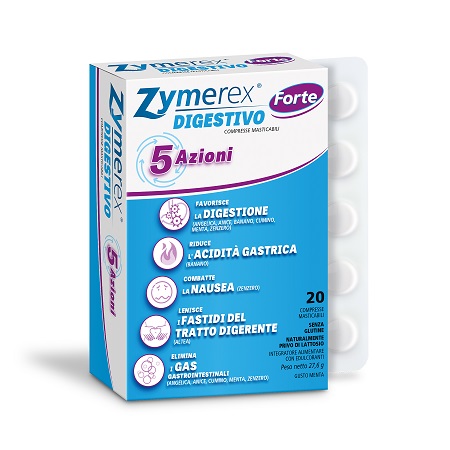 ZYMEREX DIGESTIVO FORTE 20 COMPRESSE MASTICABILI GUSTO MENTA