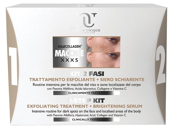 NATUR UNIQUE IALUCOLLAGEN MACCHIE XXXS KIT 1 TRATTAMENTO 10ML + 1 SIERO SCHIARENTE 30 ML
