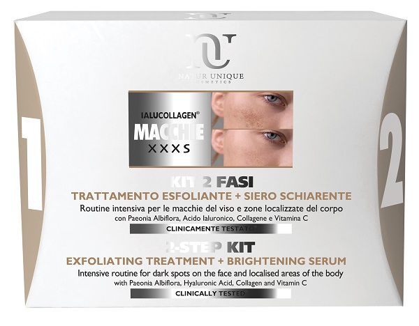 NATUR UNIQUE IALUCOLLAGEN MACCHIE XXXS KIT 1 TRATTAMENTO 10ML + 1 SIERO SCHIARENTE 30 ML