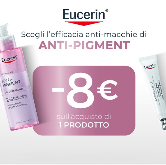 Scegli l'efficacia anti-macchie di ANTI-PIGMENT e approfitta dello sconto di 8€