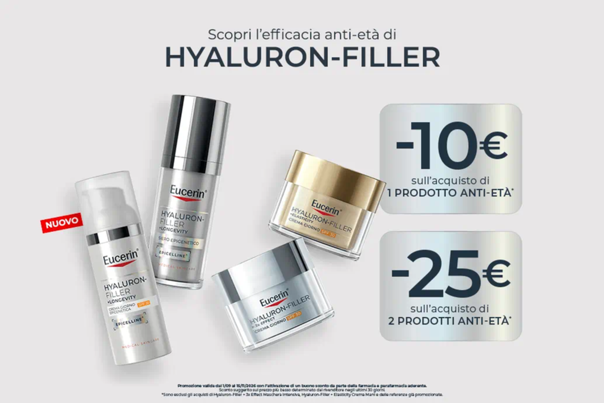 Tutte le linee anti-età Eucerin in promozione fino al 15 Novembre