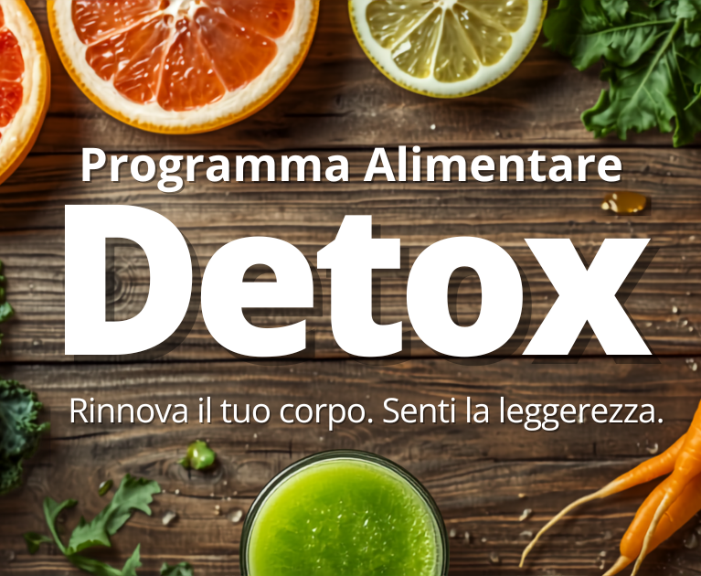 Vieni a scoprire il programma alimentare della durata di 5 giorni funzionale a depurare l'organismo e riattivare il metabolismo.
